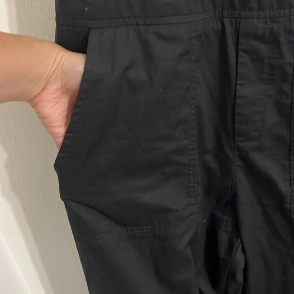 Zara strapless cargo jumpsuit black size small blogger favorite - Picture 9 of 16
